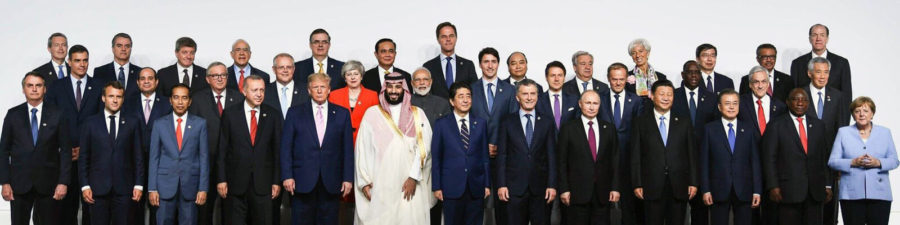 Detalle de la foto de familia de la reunión del G20. Foto oficial web G20.org