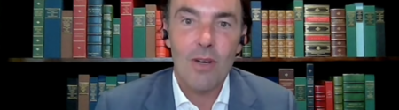 El trader Kyle Bass Captura de pantalla de vídeo del medio especializado Real Finance.