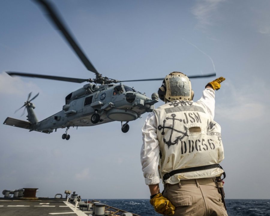 Buques, aeronaves y personal de Australia, India, Japón y Estados Unidos comenzaron el ejercicio Malabar 2020 en la Bahía de Bengala, el 3 de noviembre. Foto US Navy