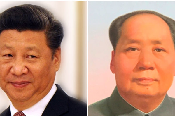 Xi Jinping, lider del PCCh y Mao Zedong (Imágenes www.kremlin.ru y Ge Xiaoguang respectivamente vía Creative Commons)