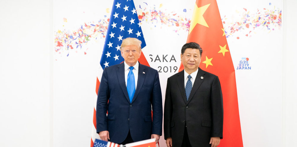 Donald Trump y Xi Jinping en 2019. Foto Casa Blanca via Flickr.